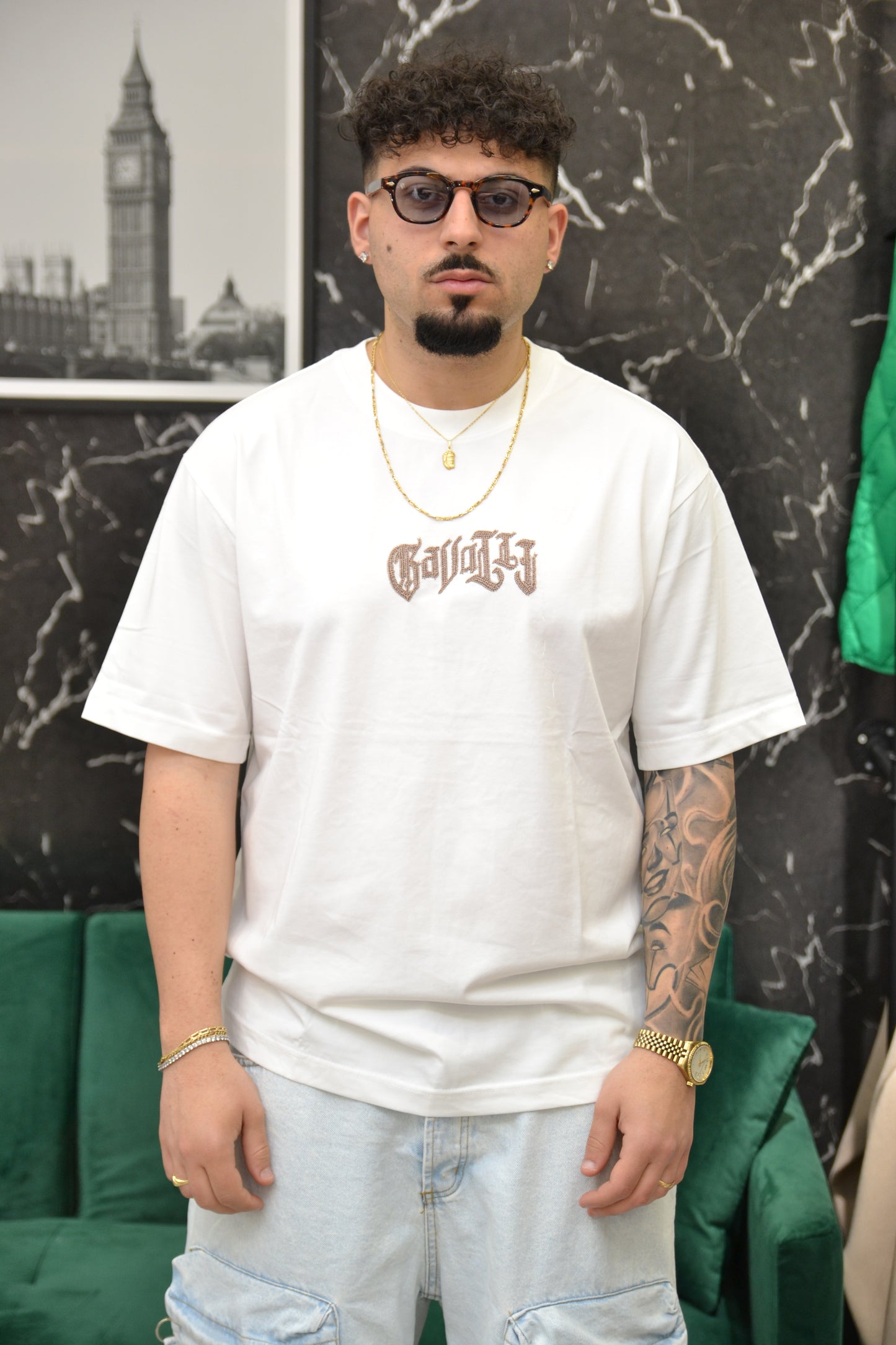 T-SHIRT CON STAMPA WHITE