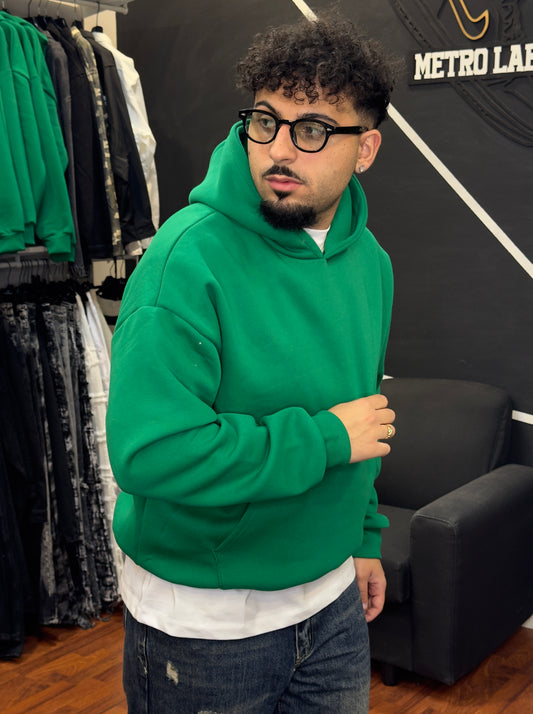 HOODIE BOXY FIT GREEN