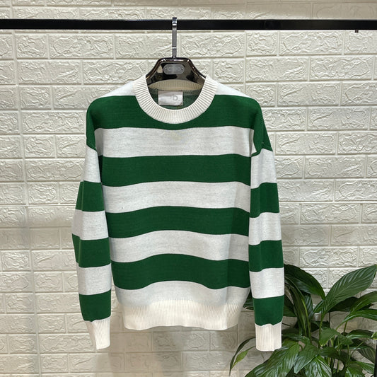 PULL MOD ZA*A RIGHE GREEN