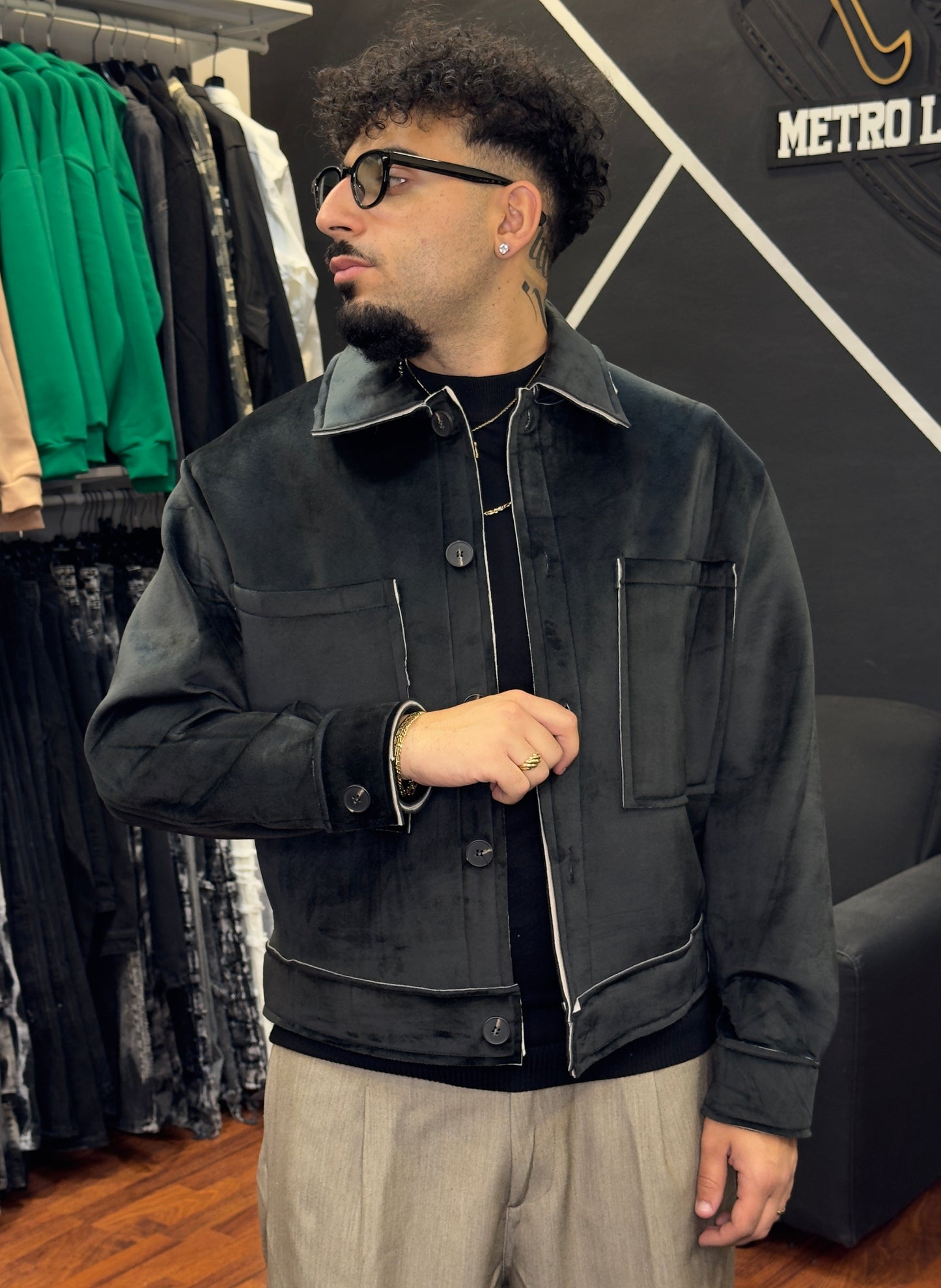 JACKET EFF. CINIGLIA BLACK