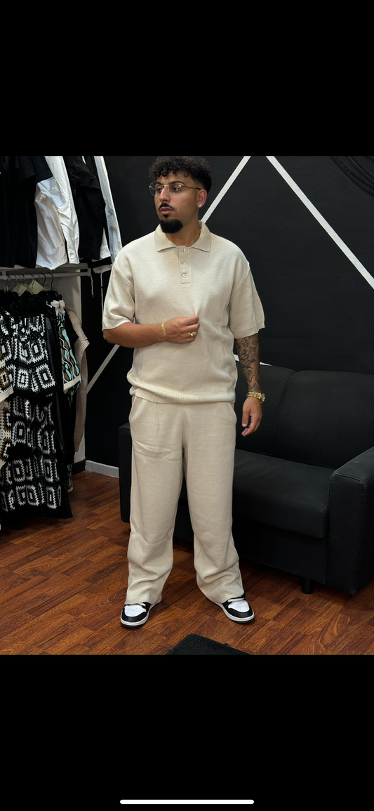 CORDSET POLO/PANT BEIGE