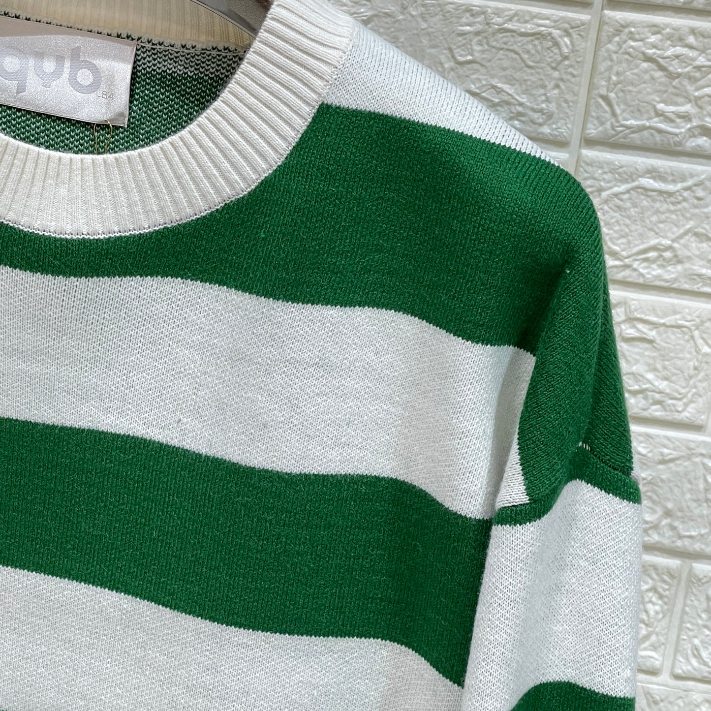 PULL MOD ZA*A RIGHE GREEN