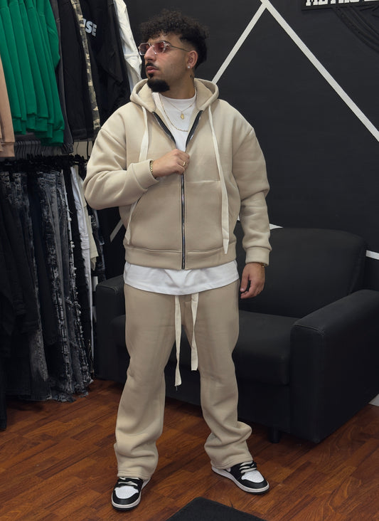 TRACKSUIT MOD. ZAR* ZIP BEIGE