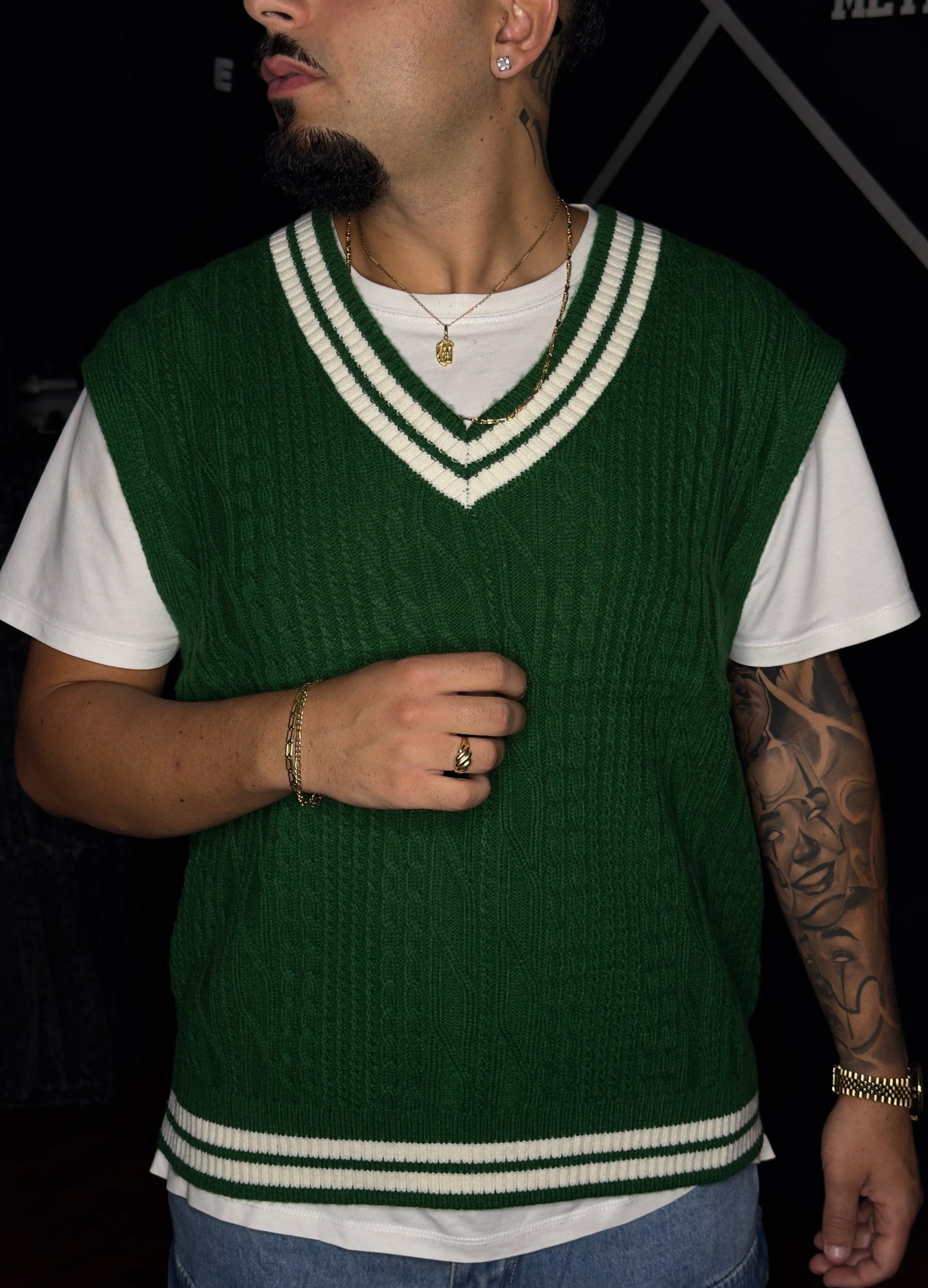 PULLOVER SMANICATO MOD. ZAR* GREEN