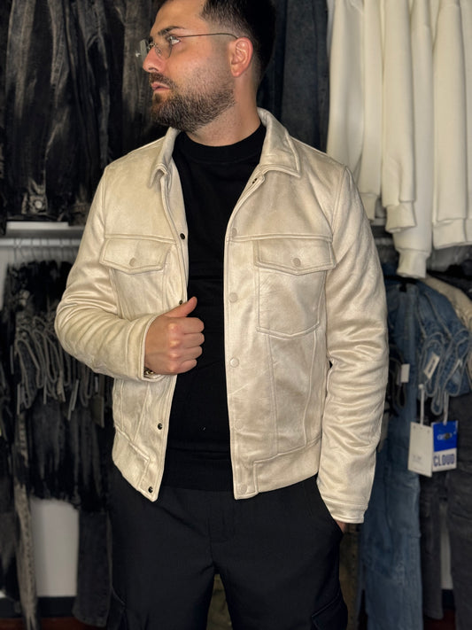 JACKET EFF. VELLUTO MOD. ZAR* WHITE