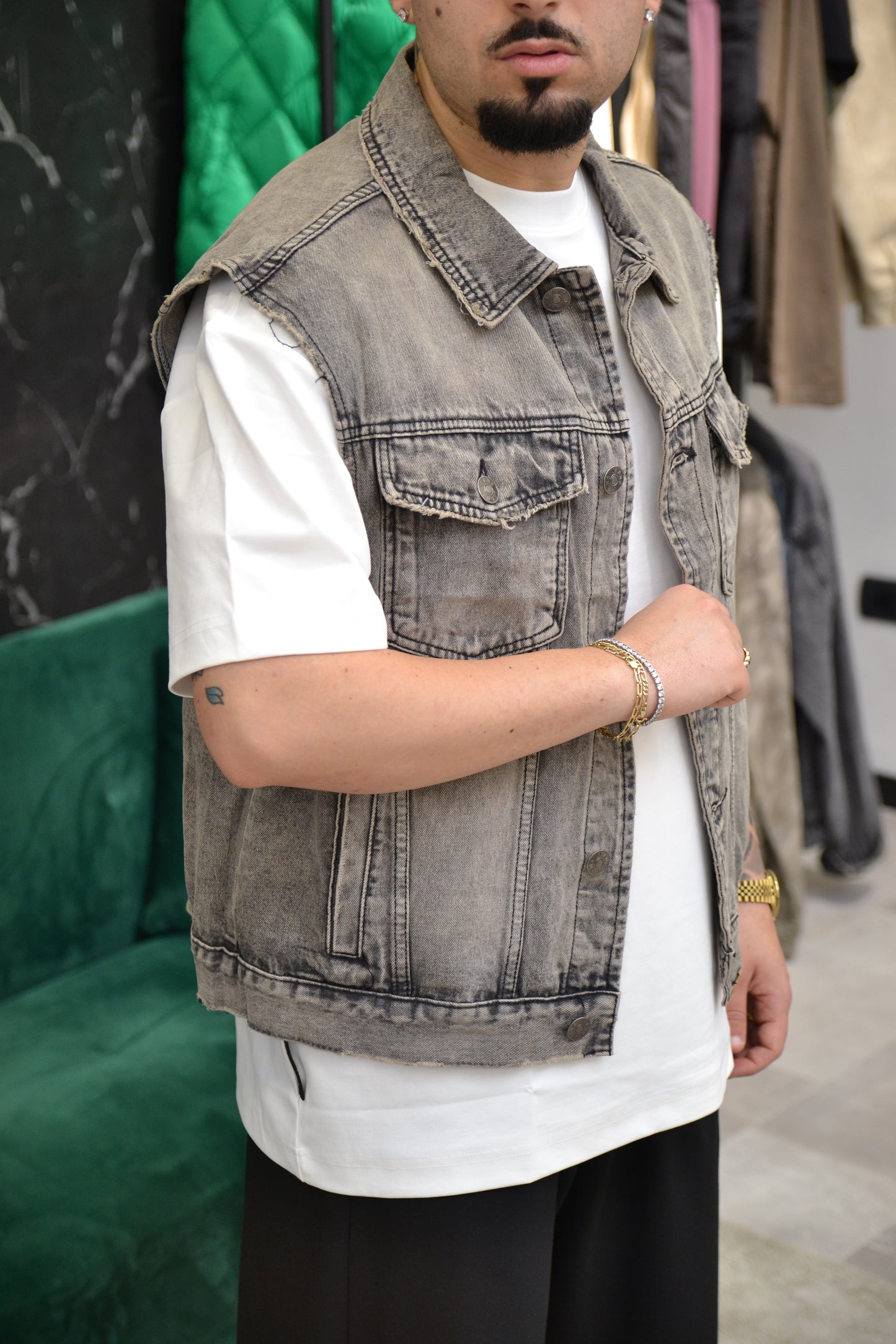 SMANICATO DENIM GREY