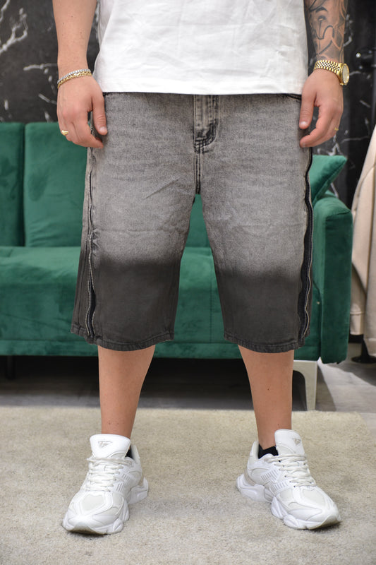 JORTS BLACK/GRAY FULL ZIP