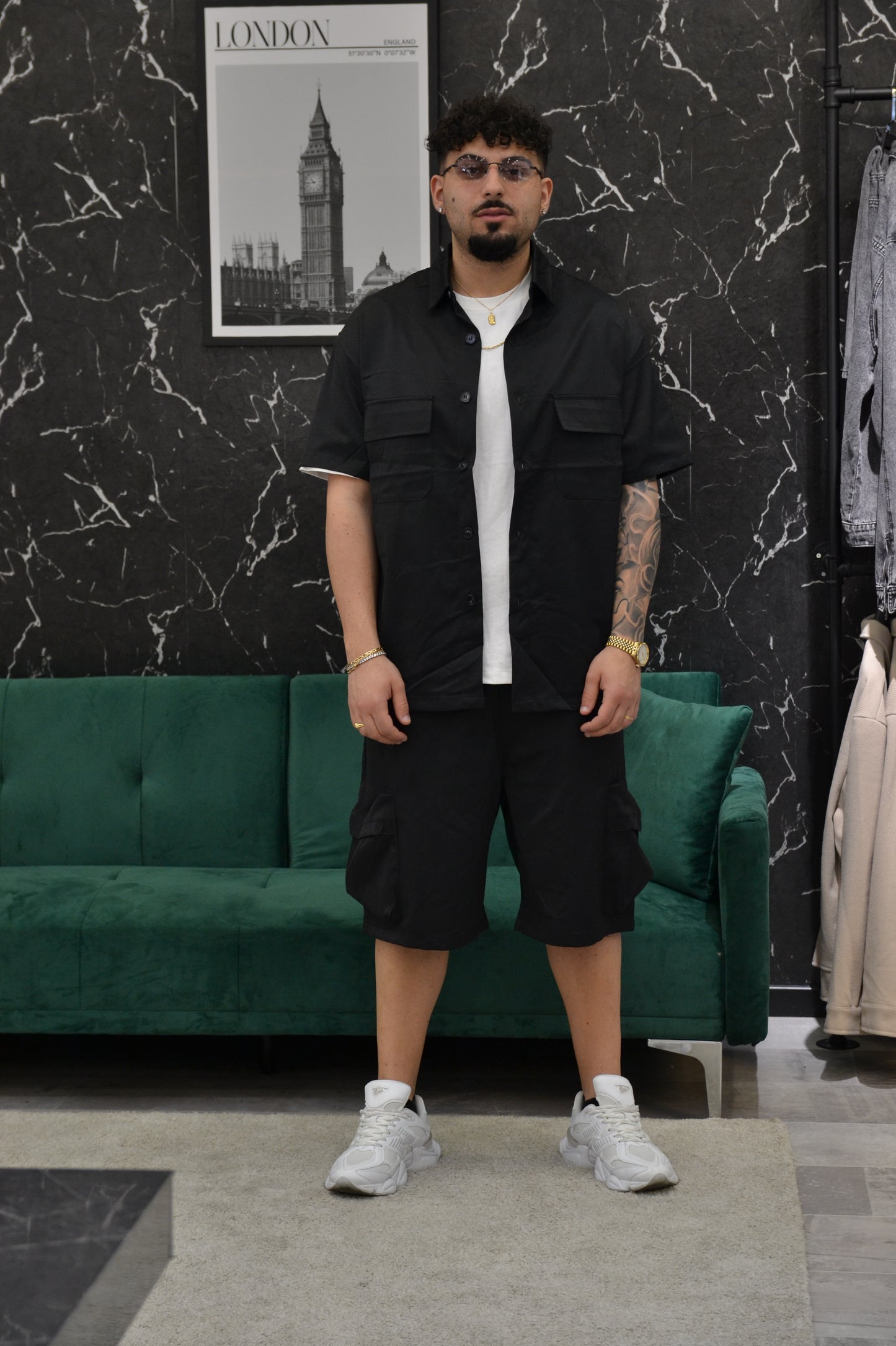 CORDSET CAMIC./BERM. CARGO BLACK