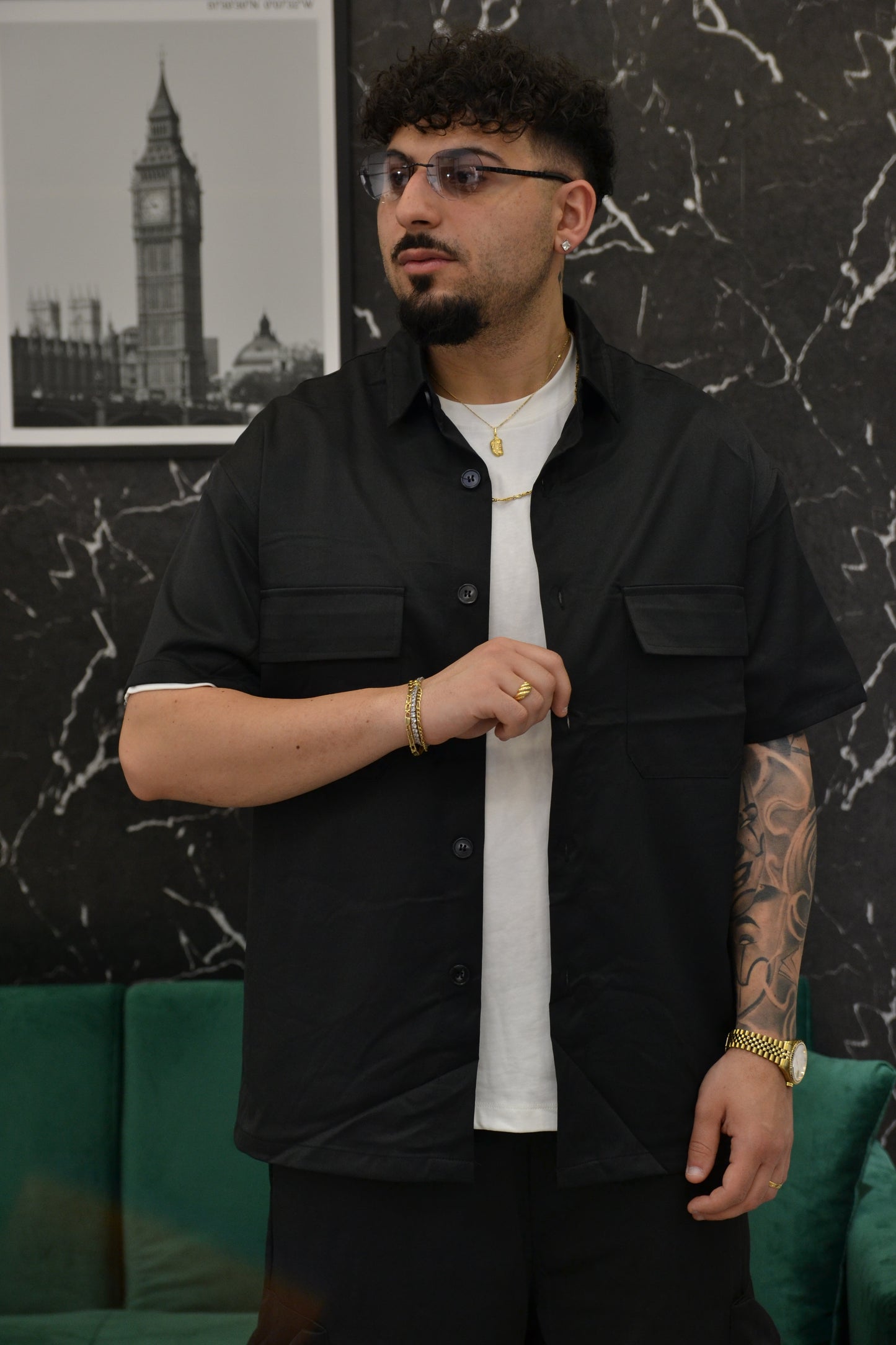 CORDSET CAMIC./BERM. CARGO BLACK