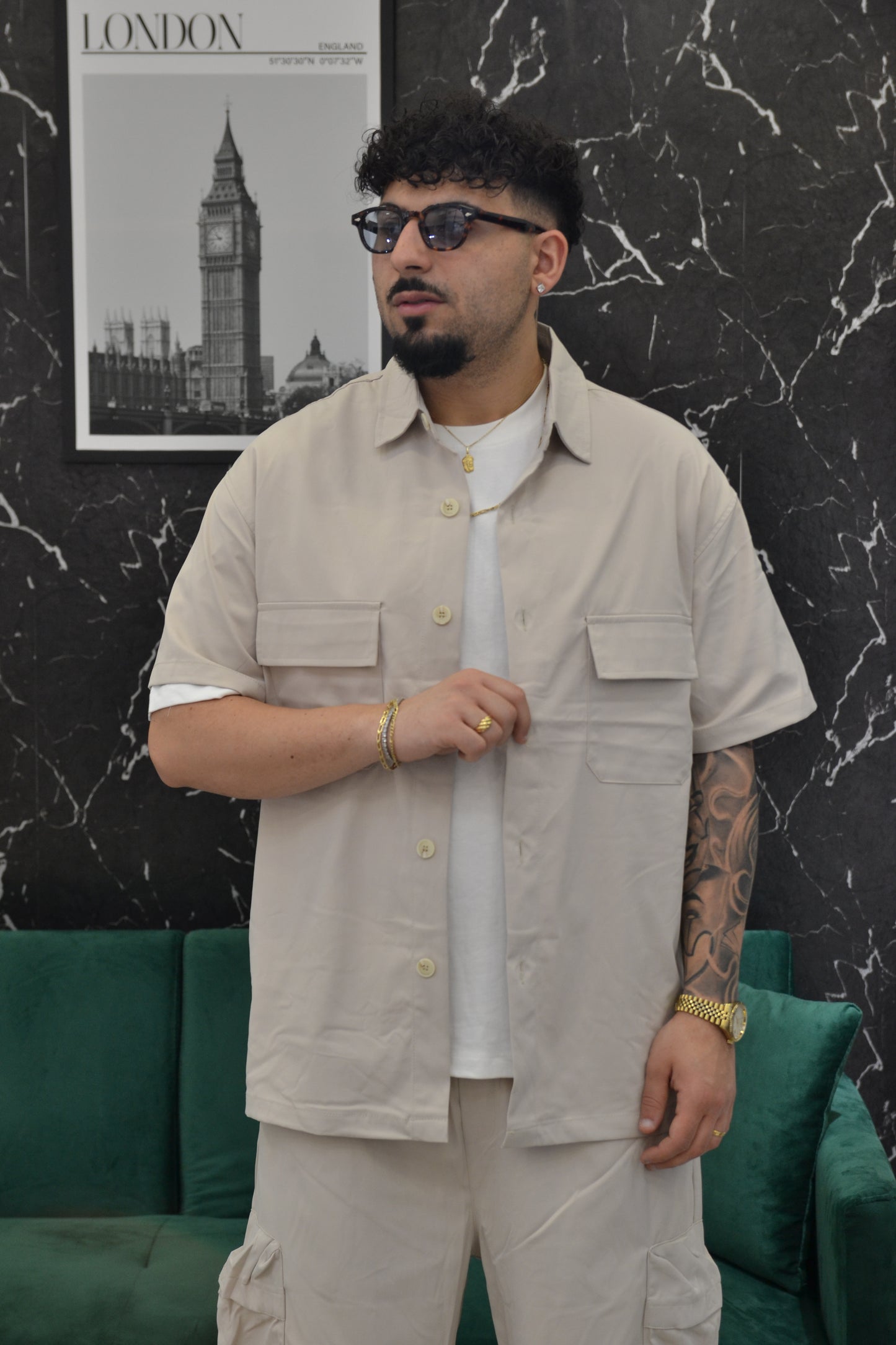 CORDSET CAMIC./BERM. CARGO BEIGE