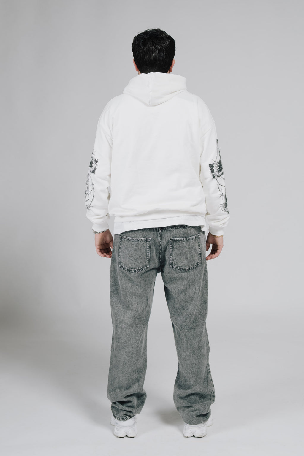 BAGGY CROSSES GREY JEANS