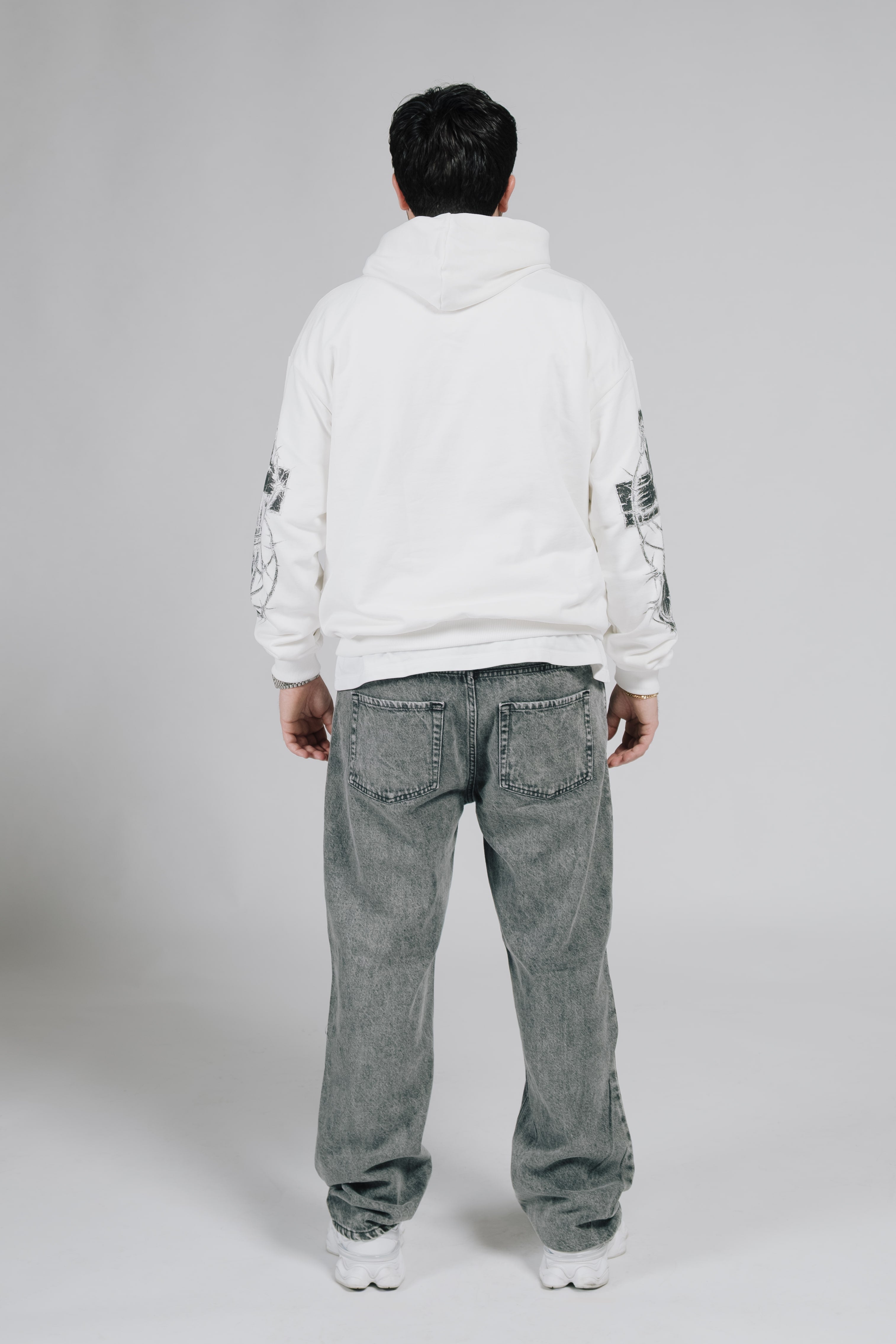 BAGGY CROSSES GREY JEANS